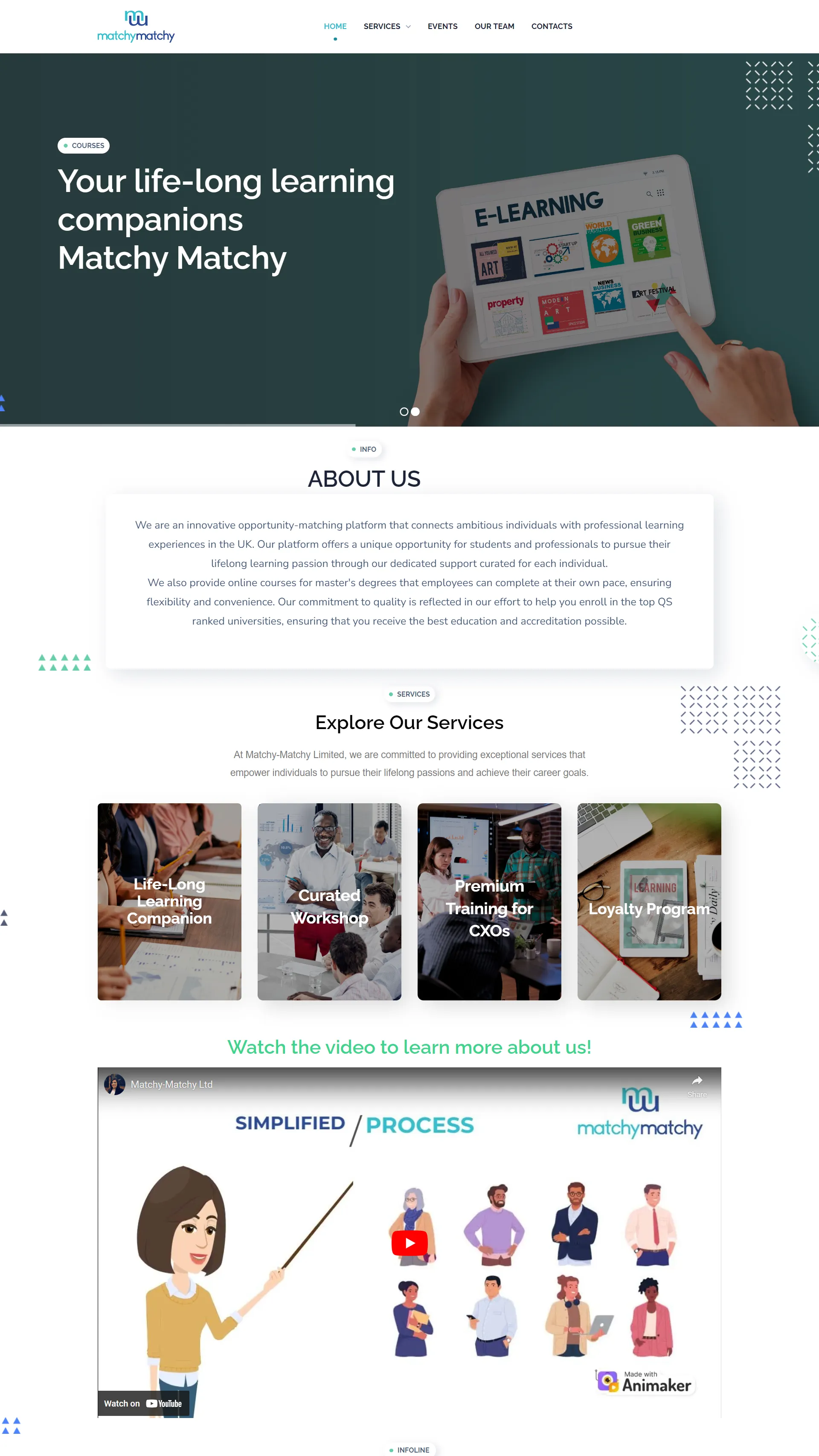 Matchy‑Matchy website screenshot